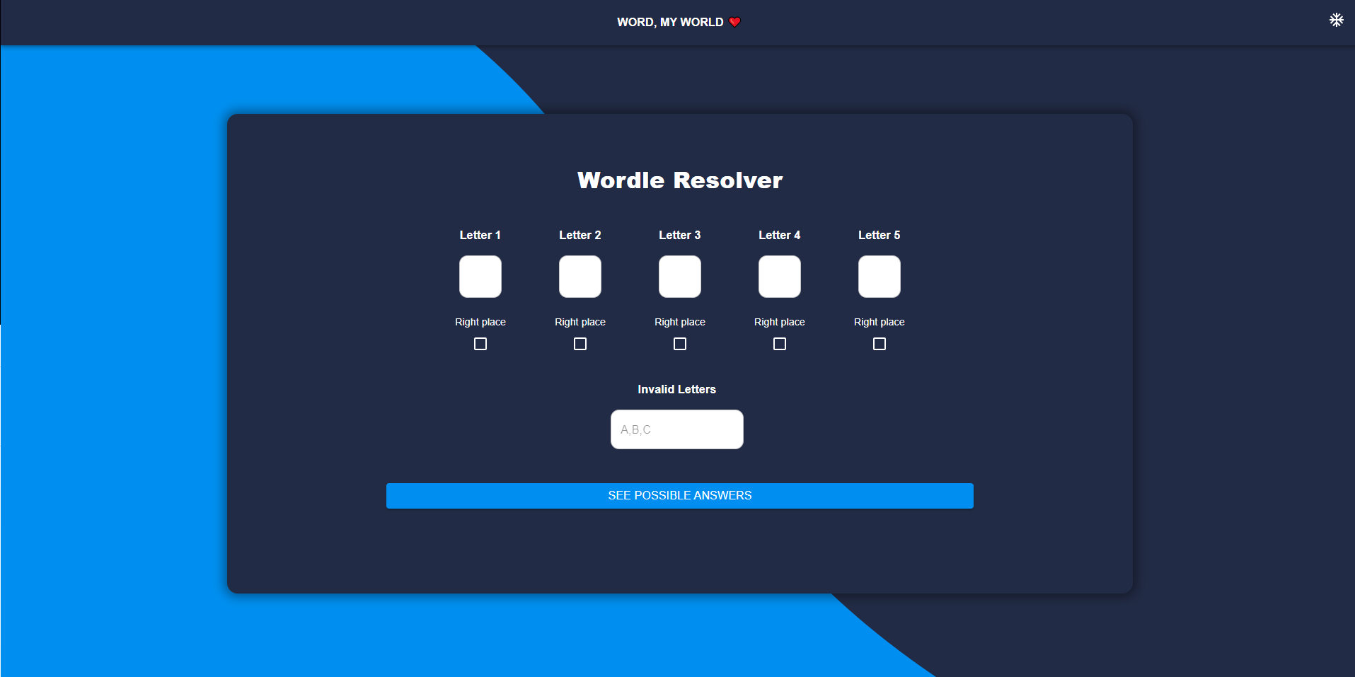 Word, My World project screenshot